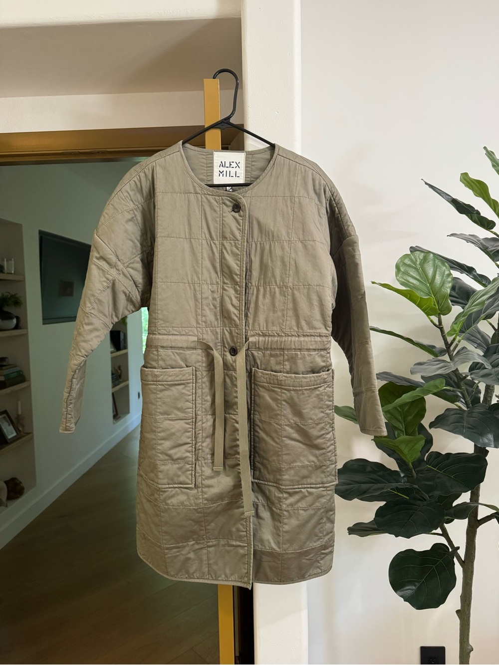 Alex Mill Oversized Quilted Liner Coat - NWT